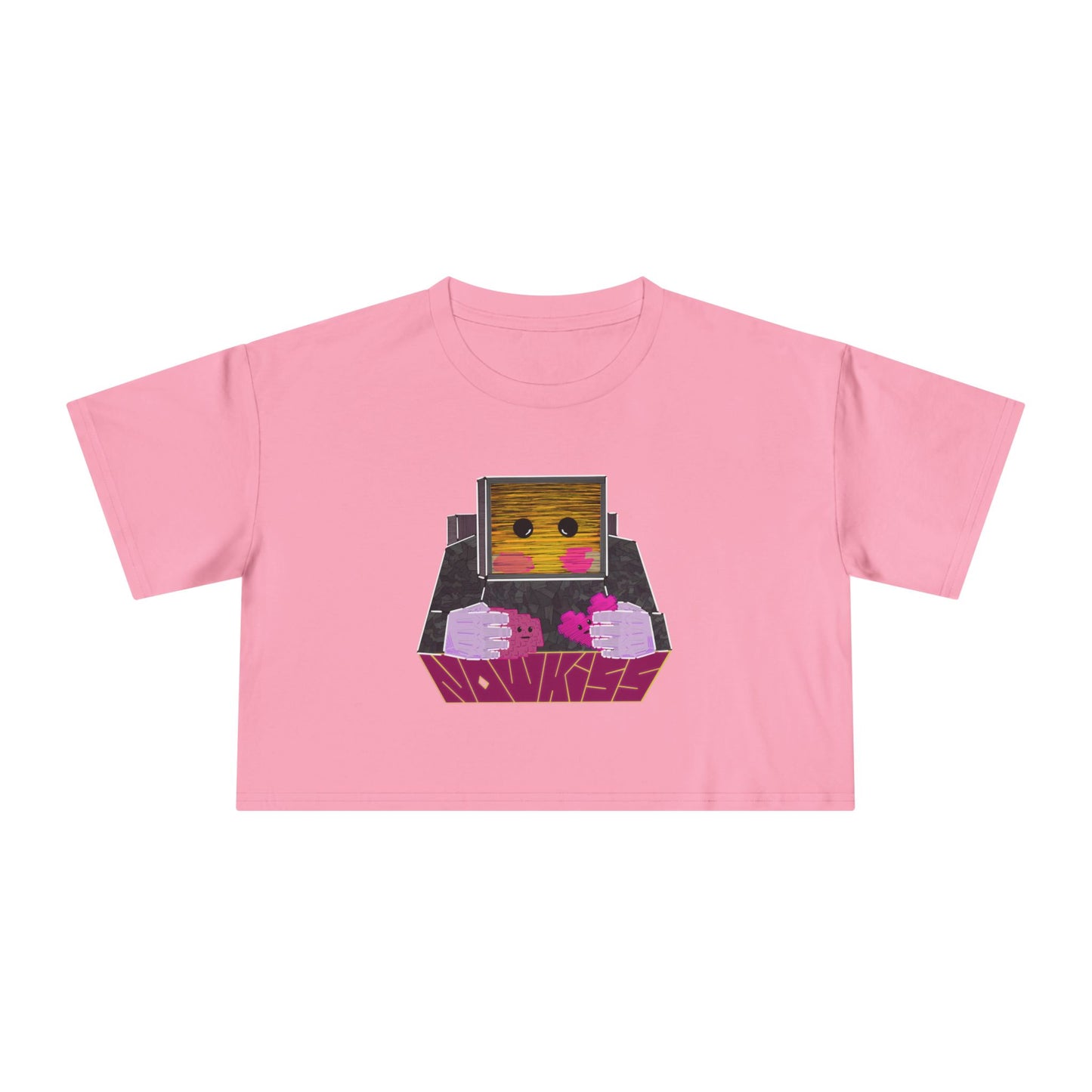 Now Kiss Crop Tee for Women