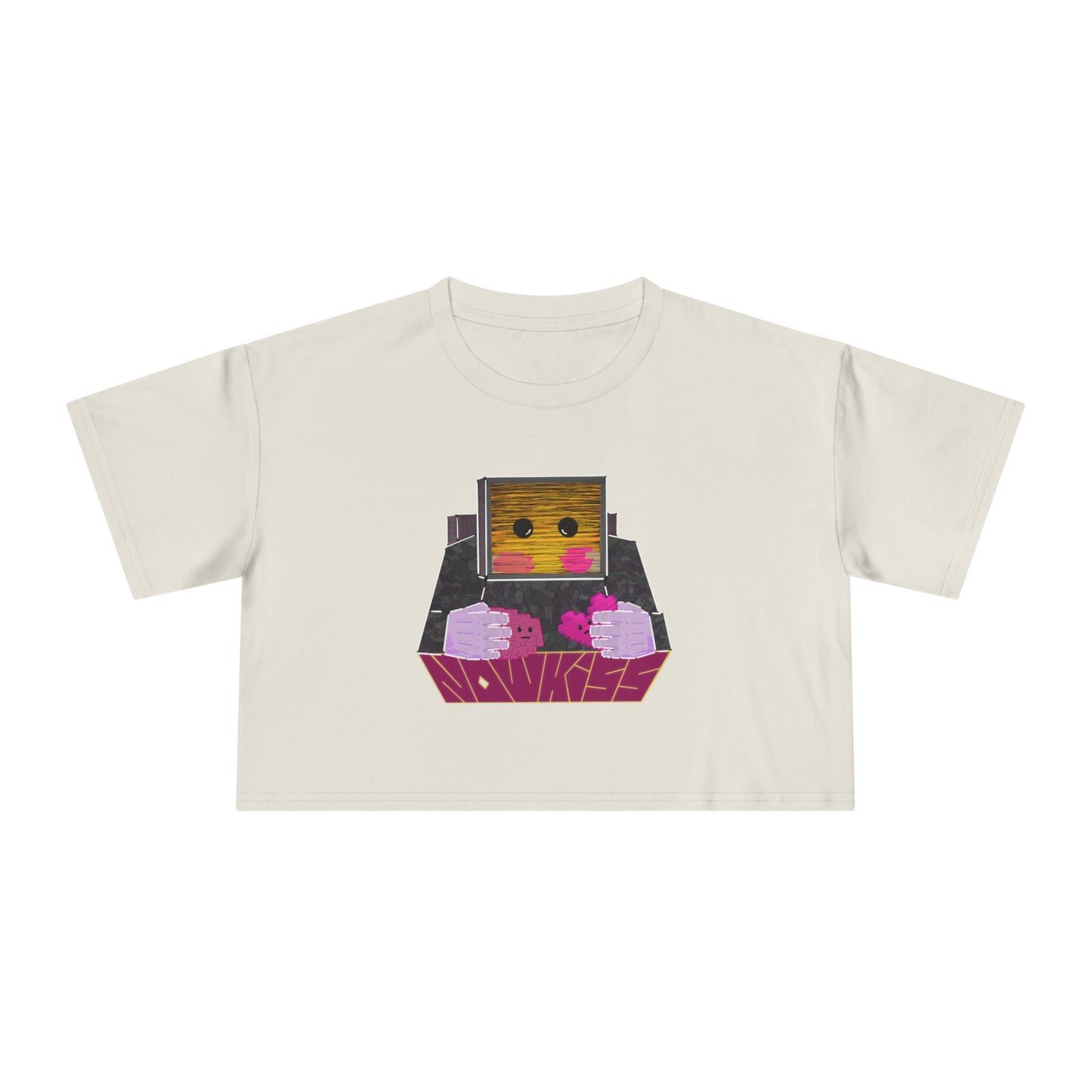Now Kiss Crop Tee for Women